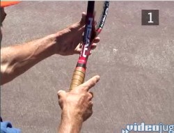 De grip van de forehand